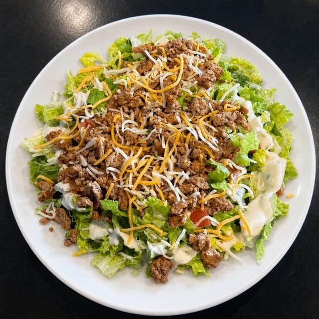 Ground Turkey Taco Salad.